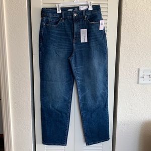 Old Navy Sky-Hi Straight Jeans (Size 8)